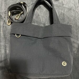 lululemon athletica Black Tote with Gold Accents